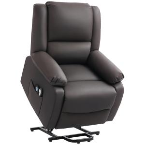 HOMCOM Poltrona Relax Alzapersona Reclinabile a 155° con 8…