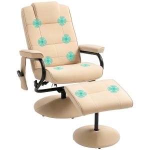 HOMCOM Poltrona Relax con Pouf Poggiapiedi Reclinabile a 14…