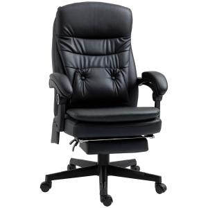 Vinsetto Sedia Ufficio Massaggiante Ergonomica, 2 Punti Vib…