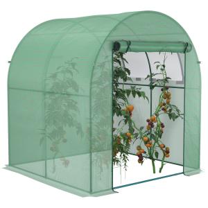 Outsunny Serra da Giardino a Tunnel con Porte e Finestre Av…