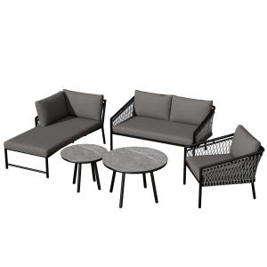 Set da giardino Lounge, Set di divani da esterno moderno co…