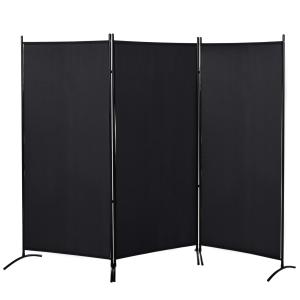HOMCOM Paravento 3 pannelli dim. 2,53L x 0,5l x 1,82H m Sep…
