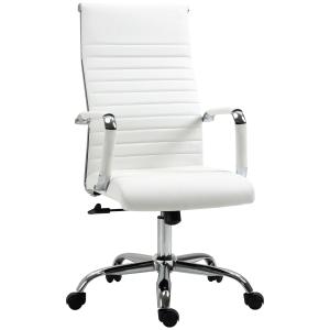 Vinsetto Sedia da Ufficio Ergonomica in Finta Pelle, Seduta…