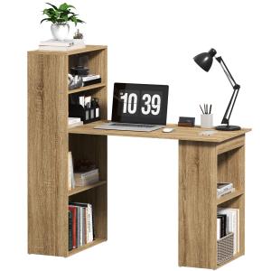 HOMCOM Scrivania per Computer con Mensola Scrivania ad Ango…