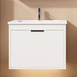 Mobile sospeso per lavabo 59 cm di lunghezza, con lavabo in…