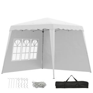 Outsunny Gazebo Pieghevole Giardino, Altezza Regolabile, St…