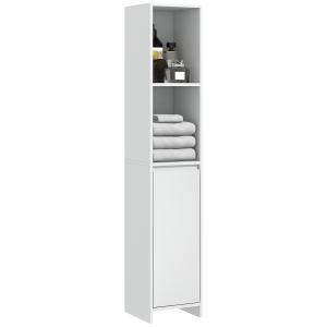 HOMCOM Colonna Bagno Salvaspazio con Armadietto e 2 Vani Ap…