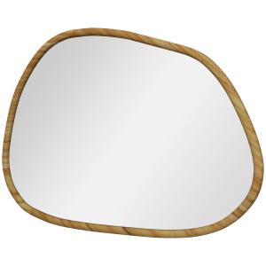 HOMCOM Specchio da Parete Moderno con Bordi Irregolari e Co…