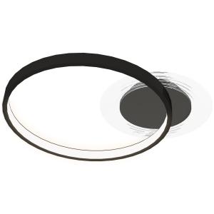 HOMCOM Plafoniera LED Moderna a 2 Anelli con Luminosità Reg…