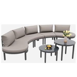 Set di mobili da giardino 5 posti, 2 tavolini da caffè in v…
