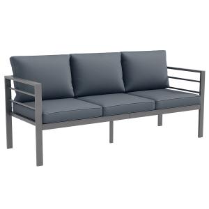 Outsunny Divano da Giardino 3 Posti con Cuscini per Seduta…