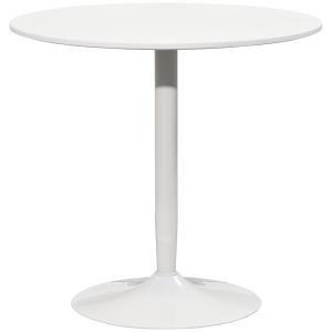 HOMCOM Tavolo da pranzo per 2 persone, piano rotondo Ø80 cm…