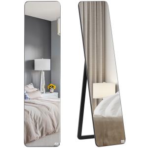HOMCOM Specchio Decorativo da Terra e Parete con Struttura…