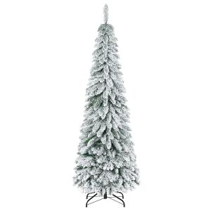 HOMCOM Albero di Natale Innevato 180cm con 523 Rami e Base…