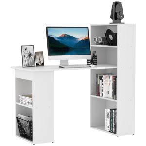 HOMCOM Scrivania Computer con Libreria Porta PC Salvaspazio…