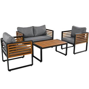 Set di mobili da giardino a 4 pezzi con divano a 2 posti, 2…