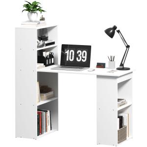 HOMCOM Scrivania Computer con Libreria Porta PC Salvaspazio…