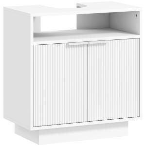 HOMCOM Mobile Sotto Lavabo Bagno con Ripiano Interno Regola…