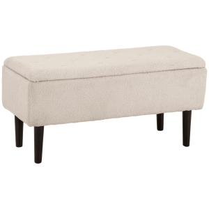 HOMCOM Panca Fondoletto con Vano Contenitore da 47L e Rives…