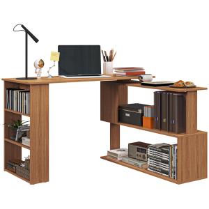 HOMCOM Scrivania Computer PC Angolare Design a L Girevole c…