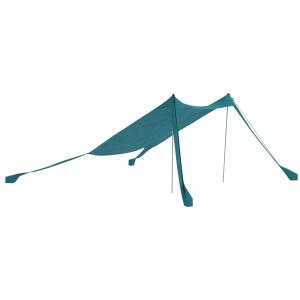 Outsunny Tenda da mare, riparo solare per campeggio, tela c…