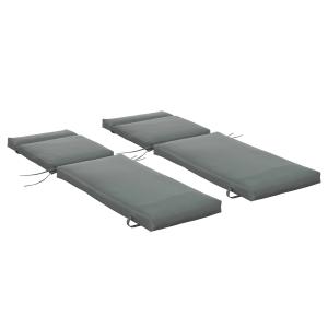 Outsunny Set di 2 Materassi per Chaise Longue e Lettino Pre…