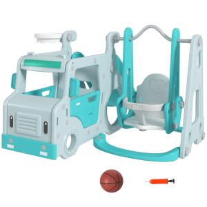 AIYAPLAY Set Scivolo per Bambini 18-48 Mesi con Altalena, M…