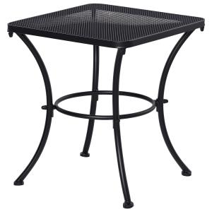 Outsunny Tavolino da Giardino Quadrato in Acciaio con Piano…