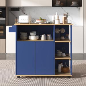 Carrello da Cucina Minimalista Moderno con Ripiani Aperti e…