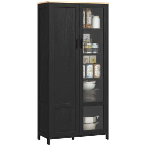 HOMCOM Mobile Dispensa Cucina in Legno a 9 Ripiani Regolabi…