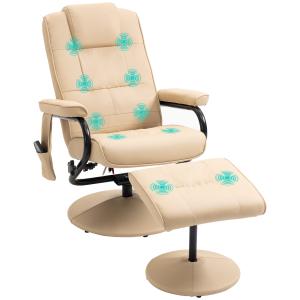 HOMCOM Poltrona Relax con Pouf Poggiapiedi Reclinabile a 14…