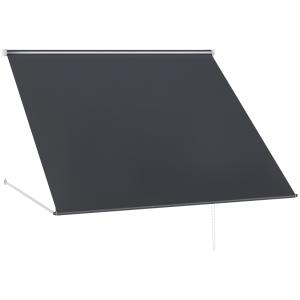 Outsunny Tenda da Sole a Bracci con Apertura Manuale, Incli…
