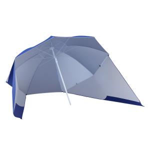 Outsunny Ombrellone Tenda Parasole 2 in 1 da Giardino Spiag…