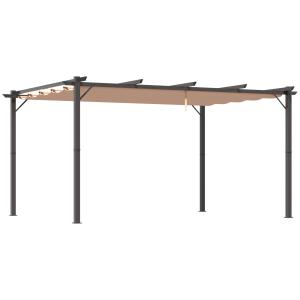 Outsunny Pergola da Giardino 3x4x2.23m in Alluminio con Riv…