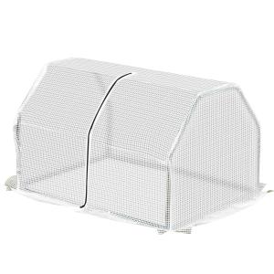 Outsunny Serra da Balcone in Plastica PE e Acciaio con Chiu…