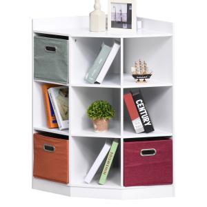 HOMCOM Mobile di archiviazione d'angolo mobile bambini unit…