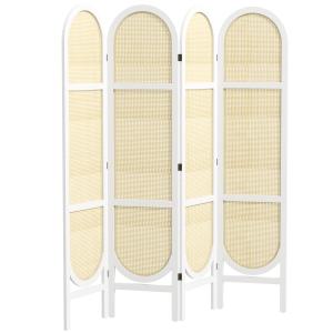 HOMCOM Paravento interno in legno 4 pannelli 170 x 160 cm p…