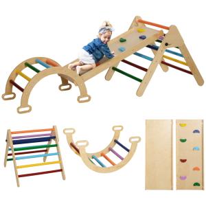 AIYAPLAY Gioco Arrampicata Bambini con Triangolo e Arco Mon…