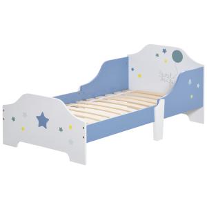 HOMCOM Letto Basso per Bambini  3 Anni con Sponde, Lettino…