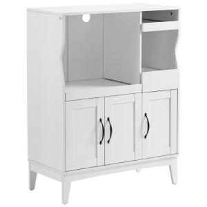 HOMCOM Credenza Cucina Salvaspazio con 2 Armadietti e 2 Rip…