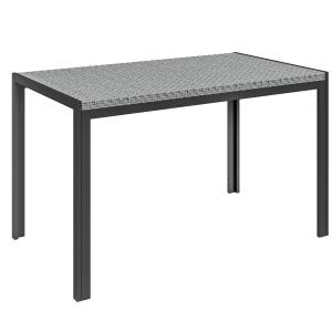 Outsunny Tavolo da Giardino in Rattan PE per 4 Persone con…