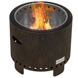 Outsunny Vasca da Fuoco, Focolare, Focolare, resistente all…