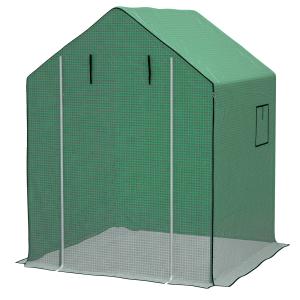 Outsunny Copertura PE per Serra da Giardino con Porta a Cer…