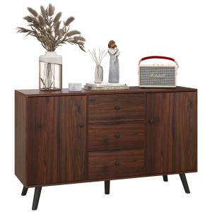 HOMCOM Credenza Moderna in Legno e Truciolato con 2 Armadie…
