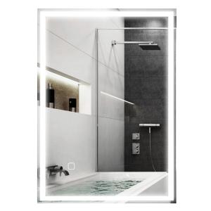 HOMCOM Specchio per il Bagno Specchio da Parete LED´s. Puls…