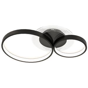 HOMCOM Plafoniera LED Moderna a 3 Anelli con Luminosità Reg…