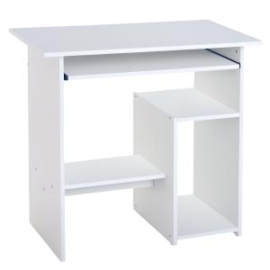 HOMCOM Scrivania Porta PC Moderna Salvaspazio, Ripiano per…
