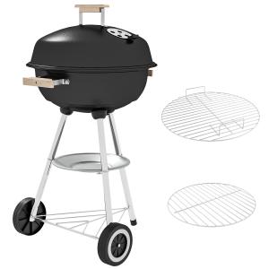 Outsunny Barbecue a Carbonella con Griglia in Acciaio, Cope…