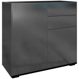 HOMCOM Credenza Moderna con 2 Armadietti e 2 Cassetti con A…