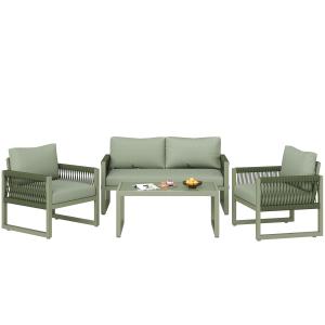 Set da giardino, moderno set di mobili da giardino in 4 pez…
